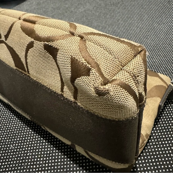 Coach Signature Stripe Crossbody File Bag Handbag Purse - Picture 10 of 11